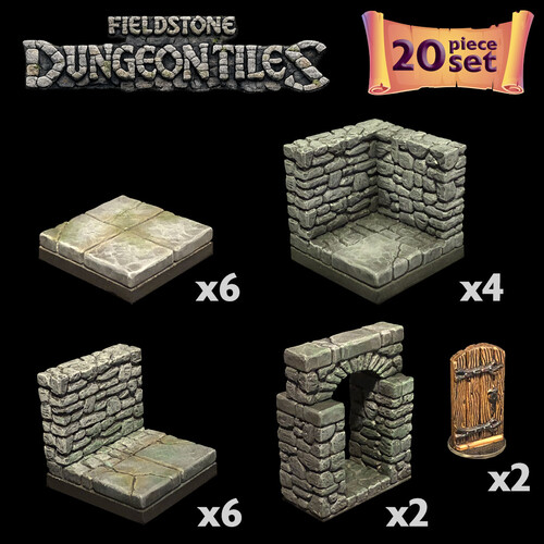 Fieldstone 3D Dungeon Tiles