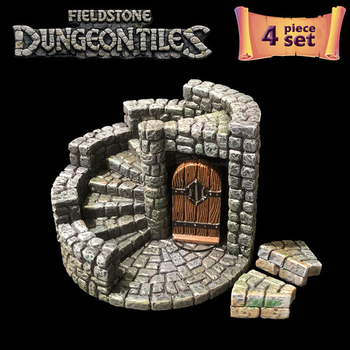 Fieldstone 3d Spiral Staircase